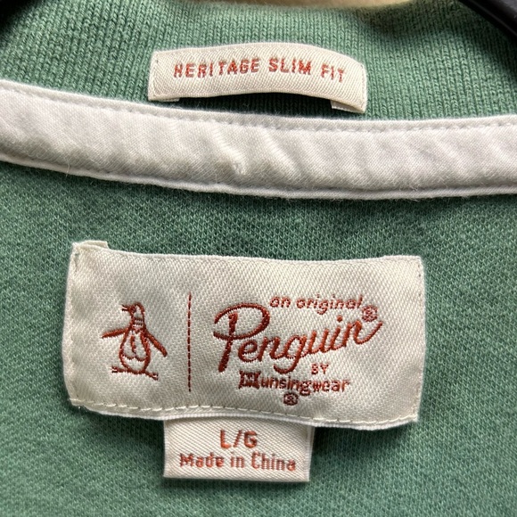 Original Penguin Polo in Green - Picture 3 of 4